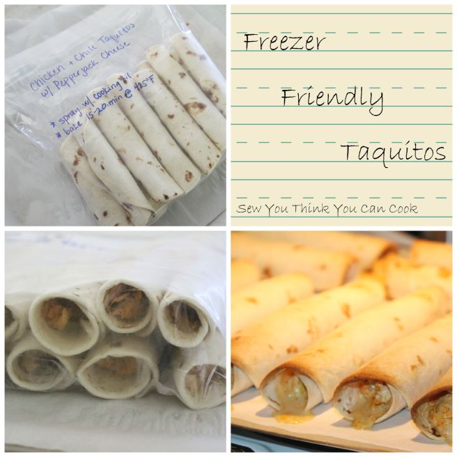 Freezer Friendly Taquitos for #WeekdaySupper from Sew You Think You Can Cook