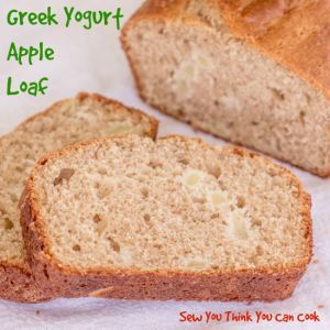 Greek Yogurt Apple Loaf for #BloggerCLUE from Sew You Think You Can Cook