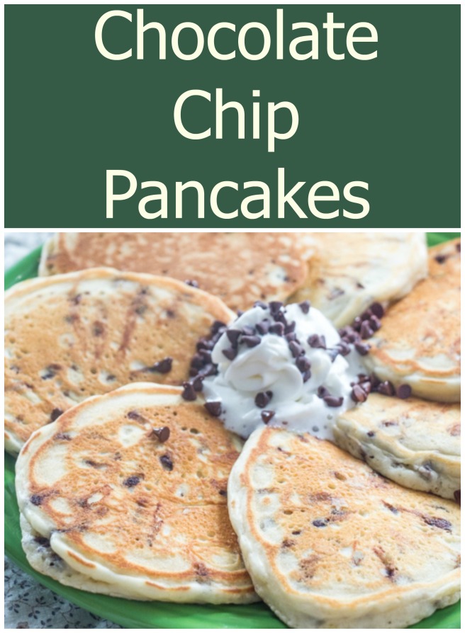 Chocolate Chip Pancakes | Sew You Think You Can Cook | http://sewyouthinkyoucancook.com