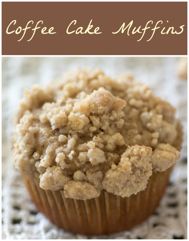 Coffee Cake Muffins for #MuffinMonday from Sew You Think You Can Cook