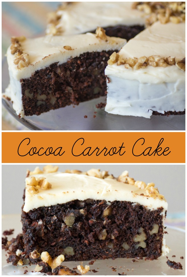 Cocoa Carrot Cake | Sew You Think You Can Cook